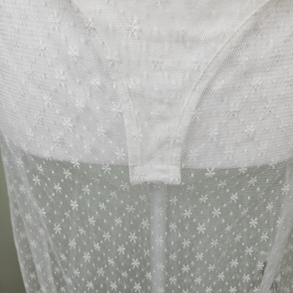 Fashion Nova White Sheer Cutout Maxi Dress - Picture 8 of 15